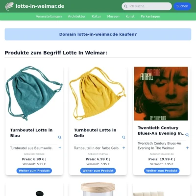 Screenshot lotte-in-weimar.de