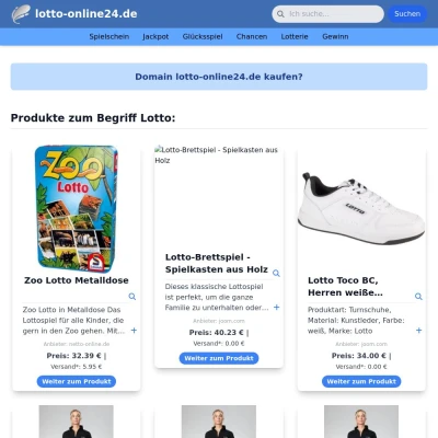 Screenshot lotto-online24.de