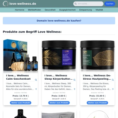 Screenshot love-wellness.de