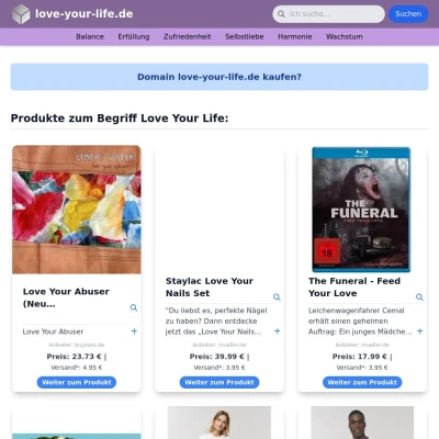 Screenshot love-your-life.de
