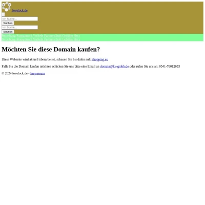 Screenshot lovelock.de