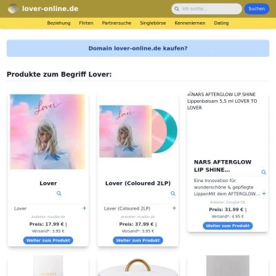 Screenshot lover-online.de