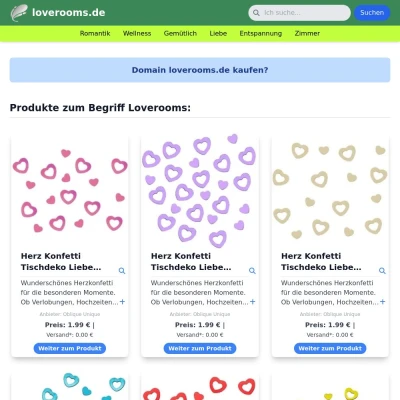 Screenshot loverooms.de