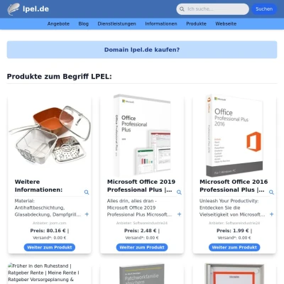 Screenshot lpel.de