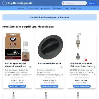 Screenshot lpg-fluessiggas.de