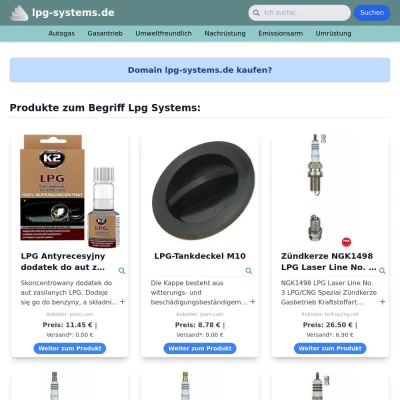 Screenshot lpg-systems.de