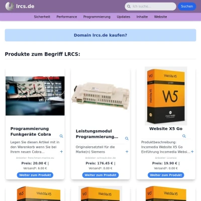Screenshot lrcs.de
