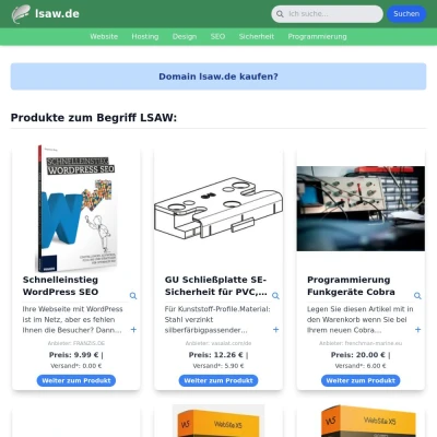 Screenshot lsaw.de