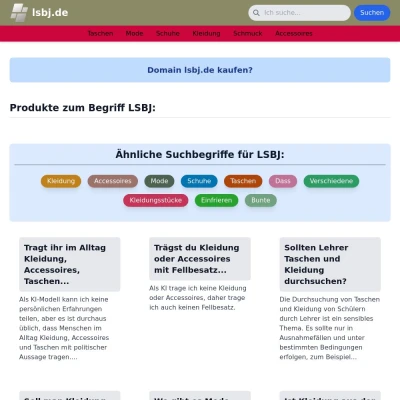 Screenshot lsbj.de