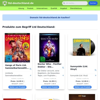 Screenshot ltd-deutschland.de