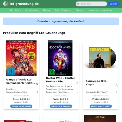Screenshot ltd-gruendung.de