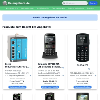 Screenshot lte-angebote.de