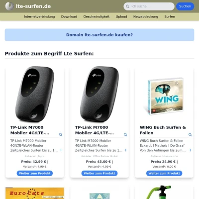 Screenshot lte-surfen.de