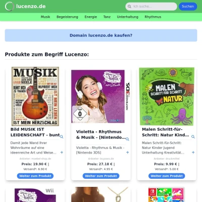 Screenshot lucenzo.de