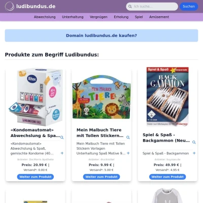 Screenshot ludibundus.de