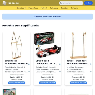 Screenshot lueda.de
