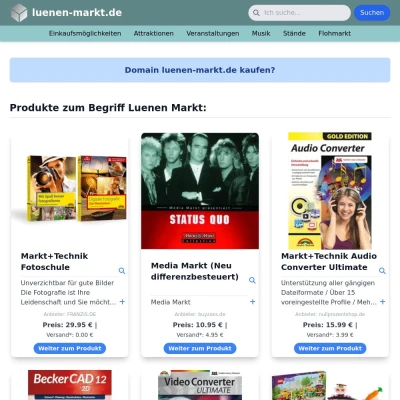 Screenshot luenen-markt.de