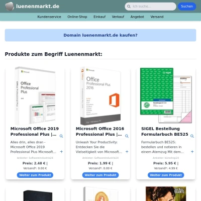 Screenshot luenenmarkt.de