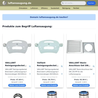 Screenshot luftansaugung.de