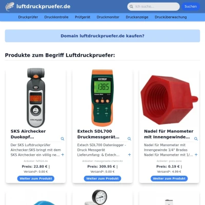 Screenshot luftdruckpruefer.de