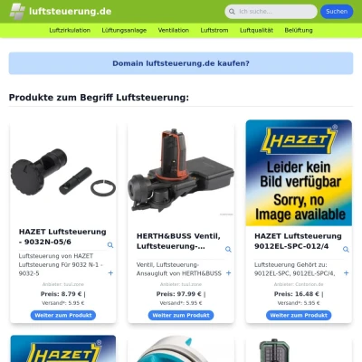 Screenshot luftsteuerung.de