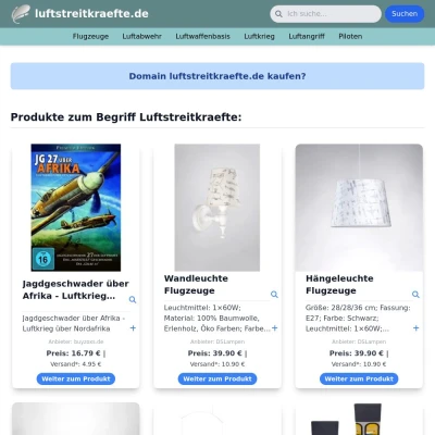 Screenshot luftstreitkraefte.de