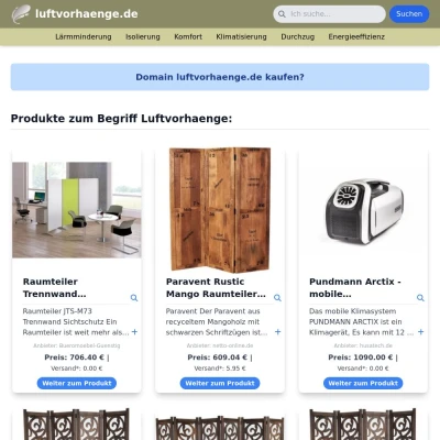 Screenshot luftvorhaenge.de