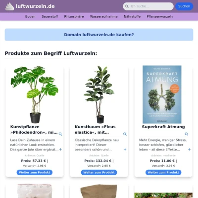 Screenshot luftwurzeln.de