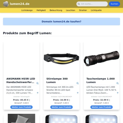 Screenshot lumen24.de