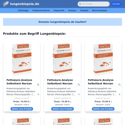 Screenshot lungenbiopsie.de