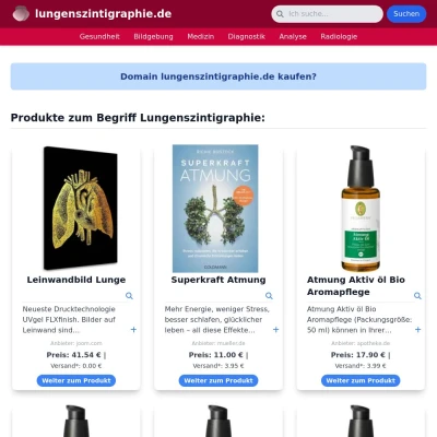 Screenshot lungenszintigraphie.de