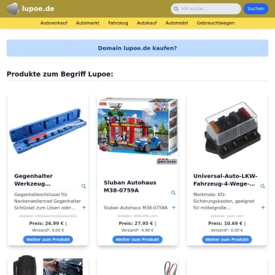 Screenshot lupoe.de