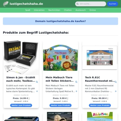 Screenshot lustigechatshaha.de