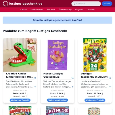 Screenshot lustiges-geschenk.de