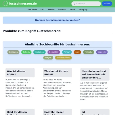 Screenshot lustschmerzen.de