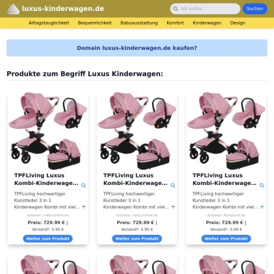 Screenshot luxus-kinderwagen.de
