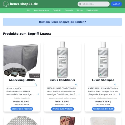 Screenshot luxus-shop24.de