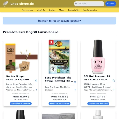 Screenshot luxus-shops.de