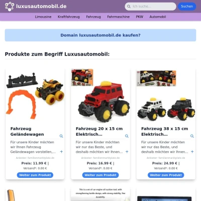 Screenshot luxusautomobil.de