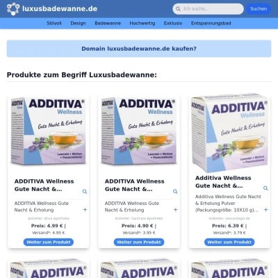 Screenshot luxusbadewanne.de