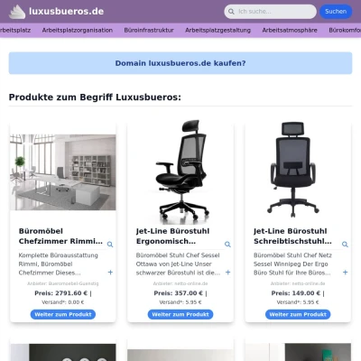 Screenshot luxusbueros.de