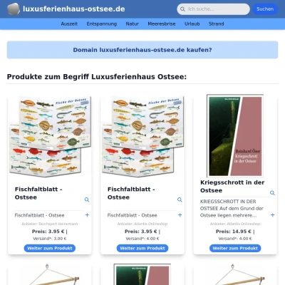 Screenshot luxusferienhaus-ostsee.de