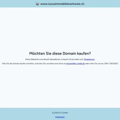 Screenshot luxusimmobilienschweiz.ch