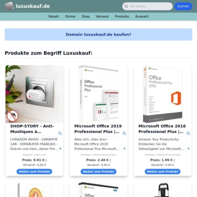 Screenshot luxuskauf.de