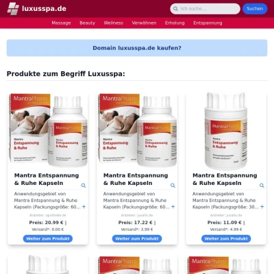 Screenshot luxusspa.de