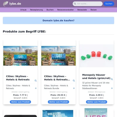 Screenshot lybe.de