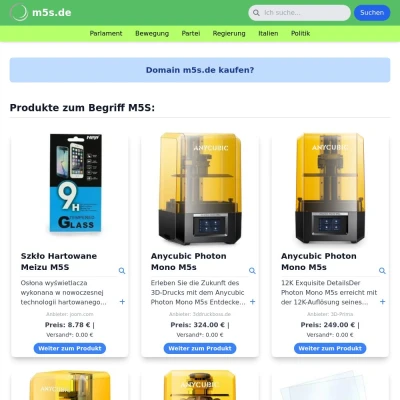 Screenshot m5s.de