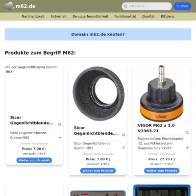 Screenshot m62.de