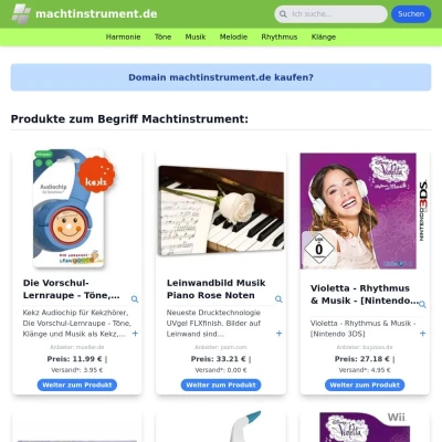 Screenshot machtinstrument.de