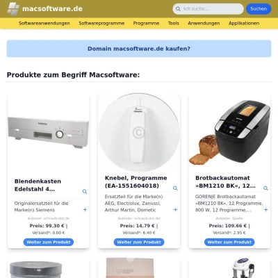 Screenshot macsoftware.de